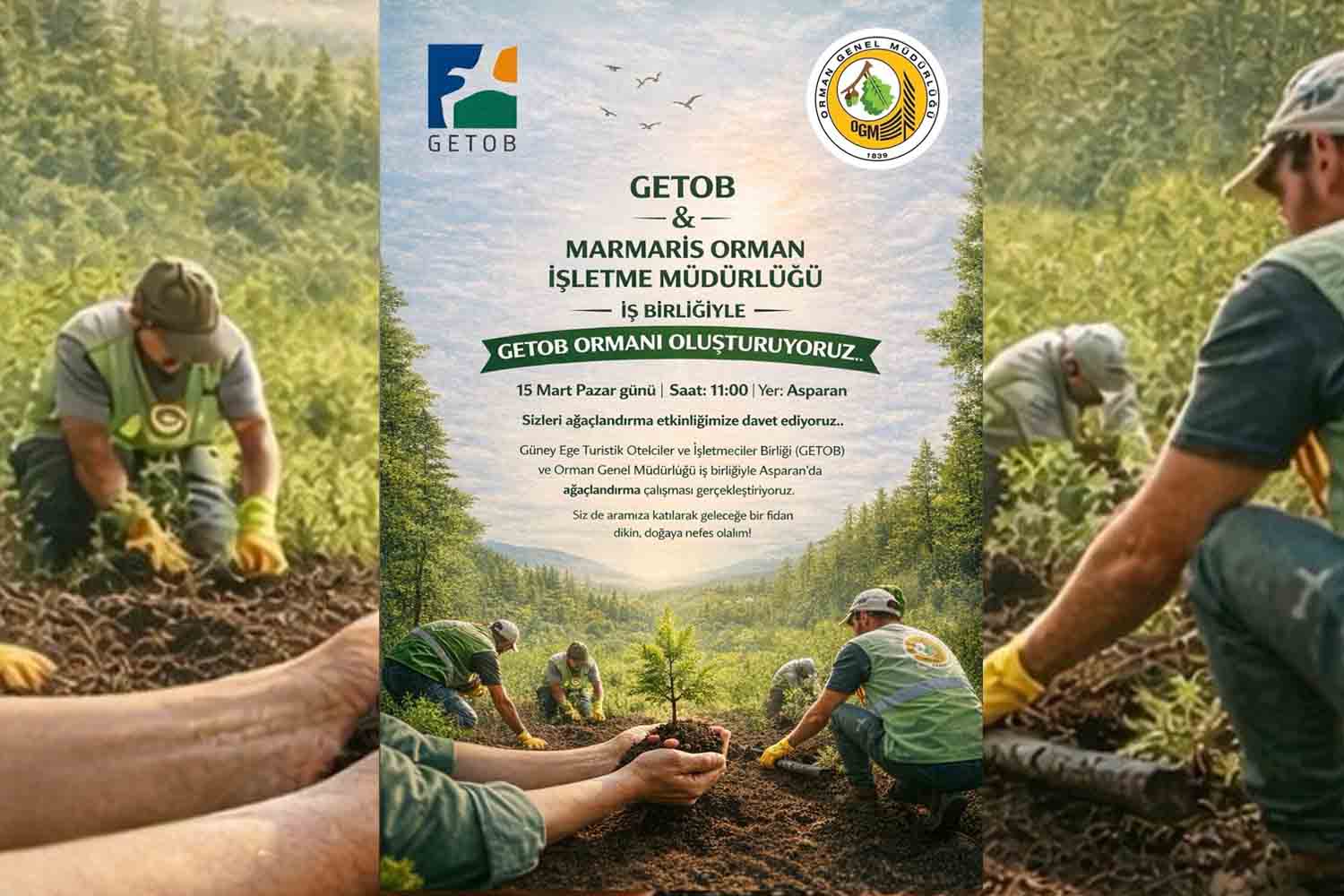 GETOB’DAN MARMARİS’TE AĞAÇLANDIRMA ETKİNLİĞİ