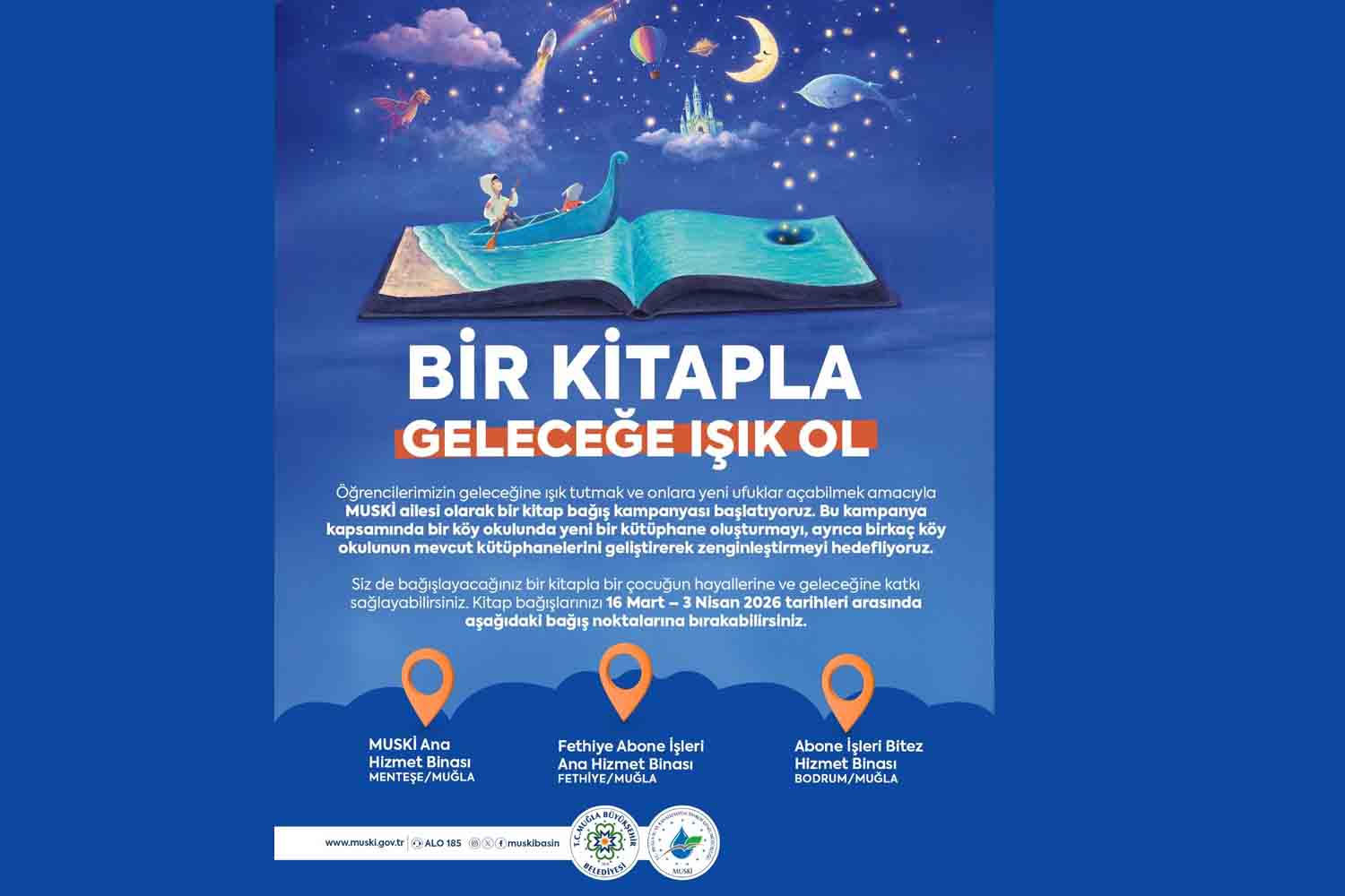 MUSKİ’den “Bir Kitapla Geleceğe Işık Ol” Kampanyası