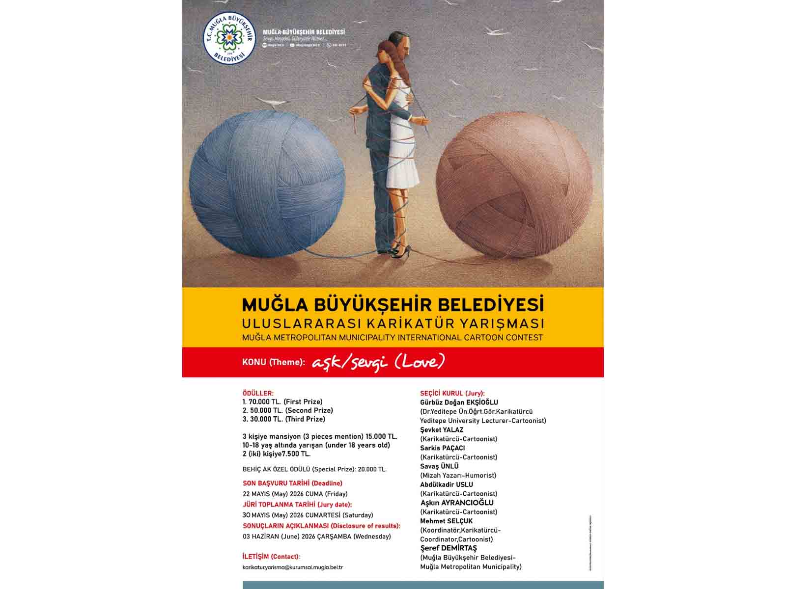 6. Uluslararası Karikatür Yarışması Başlıyor