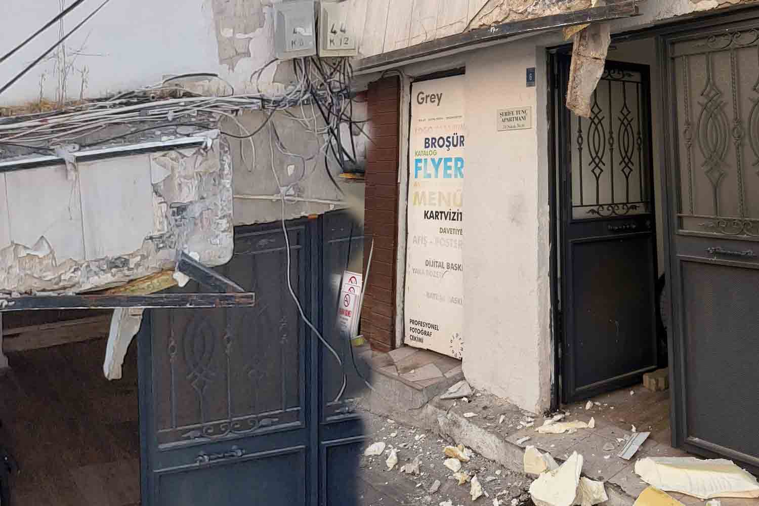 Zincir Market Aracı Apartman Köşesine Çarptı, Vatandaş Tepkili