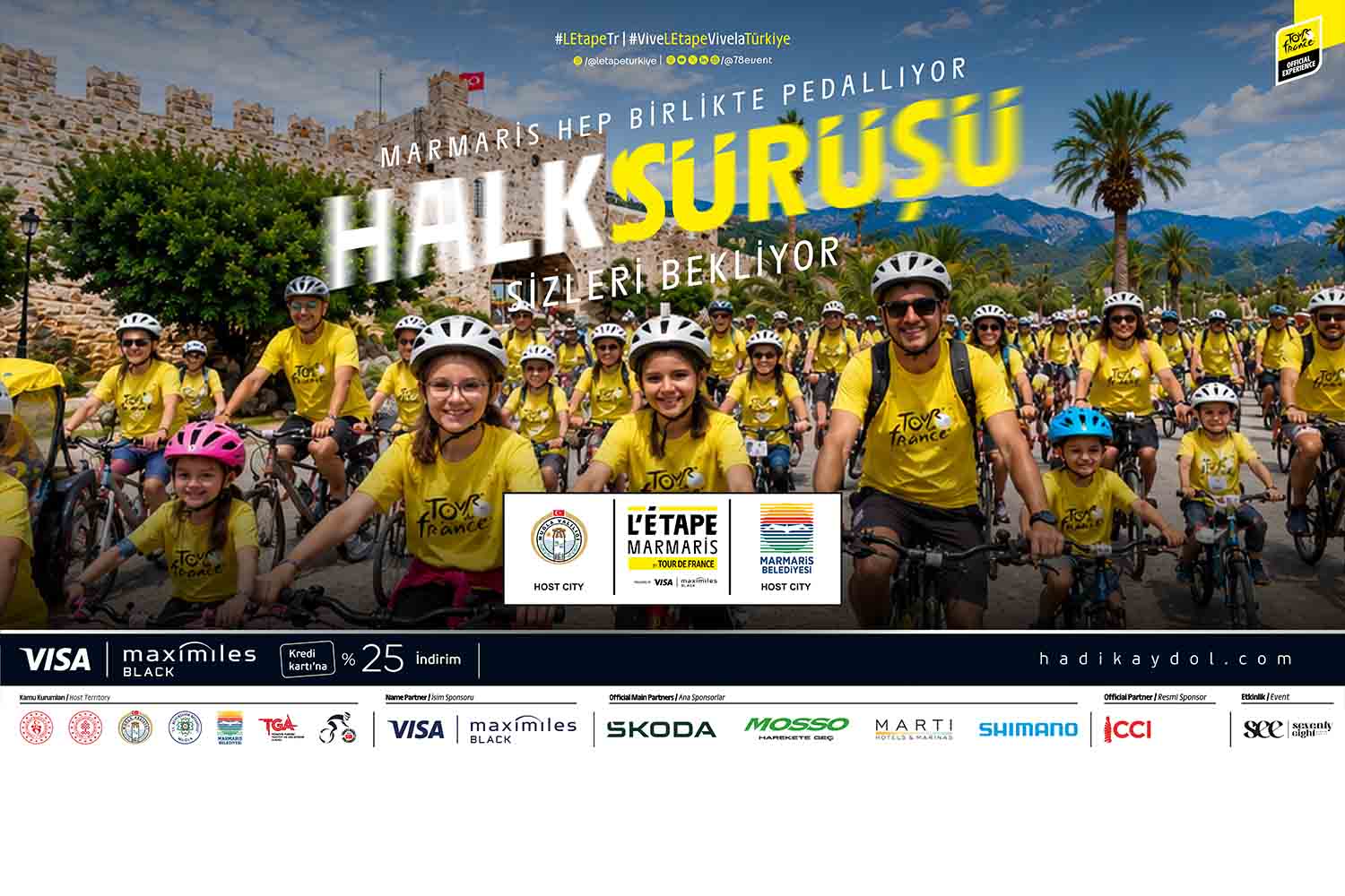 HALK SÜRÜŞÜYLE L’ÉTAPE MARMARİS HEYECANI SOKAKLARA TAŞACAK