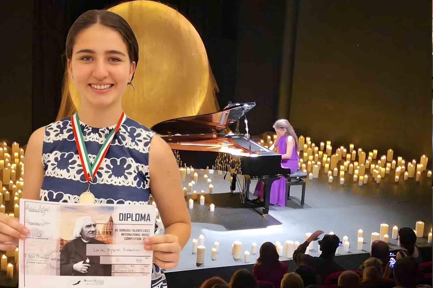 Genç Piyanist Lalin Ennekavi, Dünyanın Yetenekleri Arasında Roma'da Üçüncülük Ödülünün Sahibi Oldu