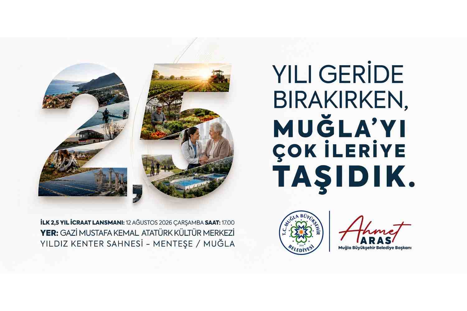 Büyükşehir 2,5 Yıllık Hizmetlerini Muğlalılarla Buluşturuyor