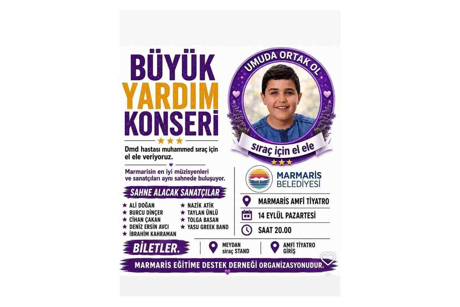 SİRAÇ İÇİN SANATÇILAR AYNI SAHNEDE BULUŞUYOR