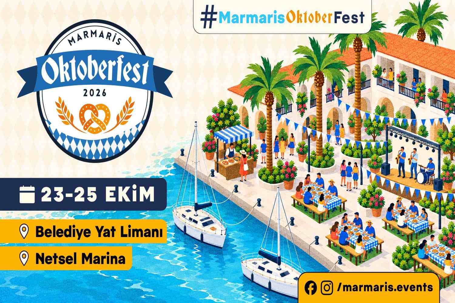 MARMARİS OKTOBERFEST’26 SONBAHAR COŞKUSUNU YAT LİMANI’NA TAŞIYACAK